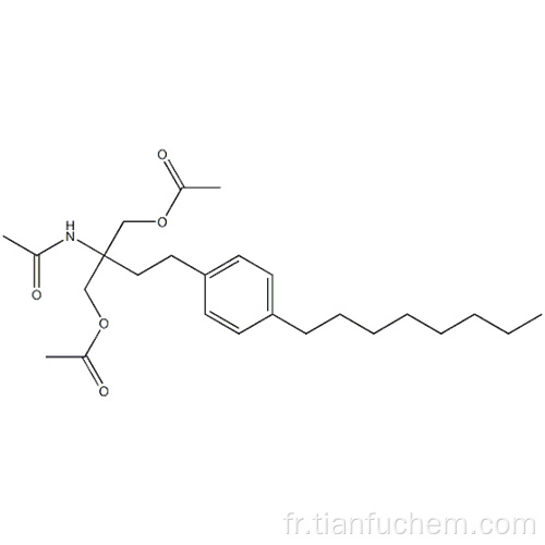 N- [1,1-Bis [(acétyloxy) méthyl] -3- (4-octylphényl) propyl] acétamide CAS 162358-09-0